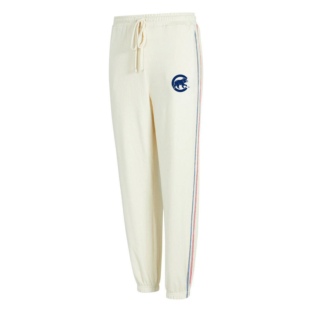 Chicago Cubs Walking Bear Women's Khaki Sweatpants by College Concepts Bottoms Ivy Shop