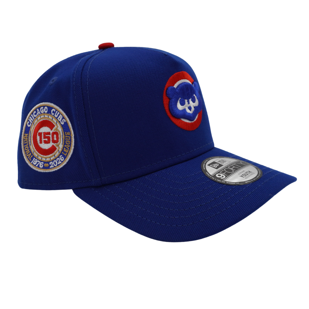 Chicago Cubs 150th Anniversary Royal Red 940 Snapback Youth Cap by New Era Cap New Era