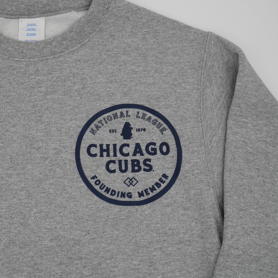 Chicago Cubs 150th Anniversary Founding Member Crewneck Sweatshirt by New Era New Era