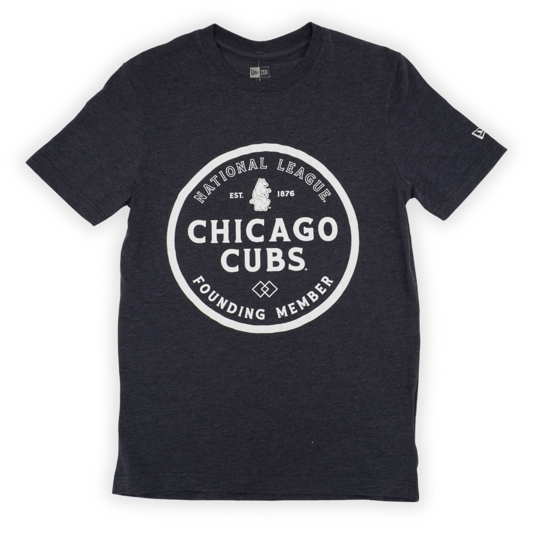 Chicago Cubs 150th Anniversary Founding Member Puff Print Tee by New Era New Era