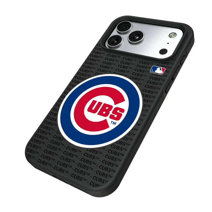 Chicago Cubs Text Backdrop Bump Phone Case for Apple iPhone 17 Series Phone Cases Keyscaper