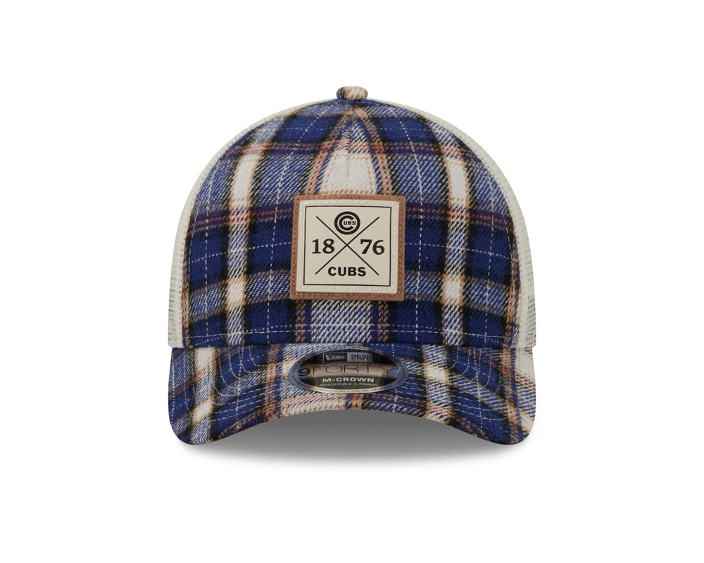 Chicago Cubs Plaid Patch Adjustable Cap by New Era Caps Ivy Shop