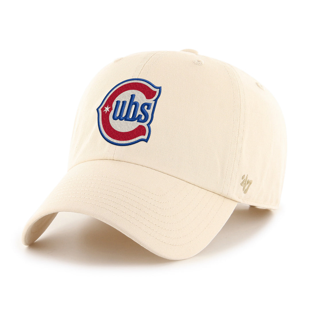 Chicago Cubs Blues Alternate Natural Clean Up Cap by '47 Brand Caps Ivy Shop
