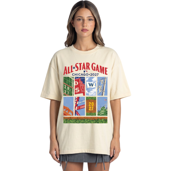 Chicago Cubs 2027 All-Star Game Streetwear Tee by The Wild Collective T-Shirt THE WILD COLLECTIVE