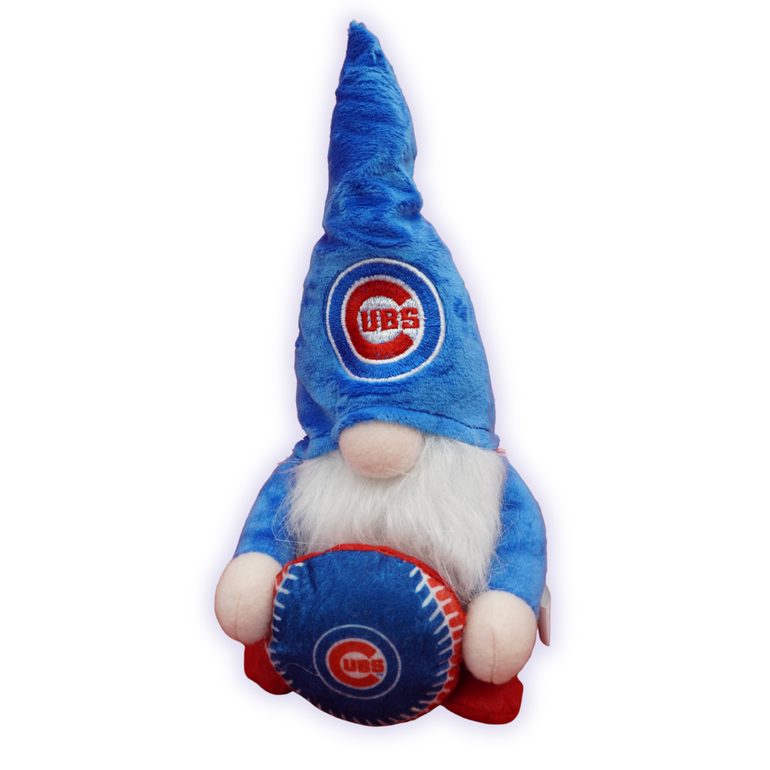 Chicago Cubs Baseball Gnome Bear Plush - 10 Inch PLUSH FOREVER COLLECTIBLES