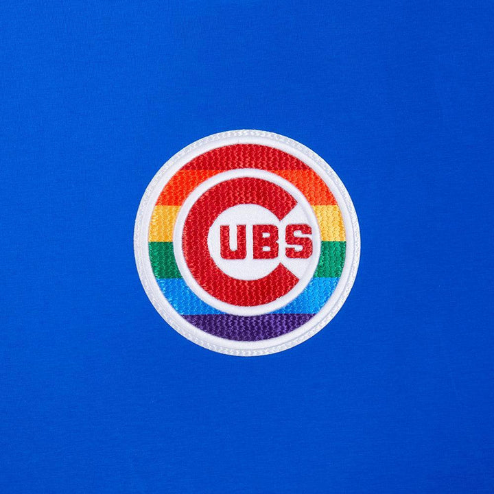 Chicago Cubs Rainbow Bullseye Pride Tee in Royal Blue by Pro Standard Short Sleeve Tees PRO STANDARD