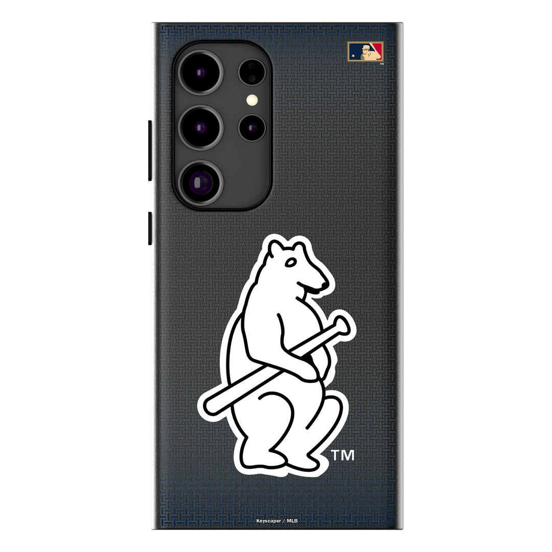 Chicago Cubs 1914 - Cooperstown Collection Linen MagSafe Compatible Phone Case for Samsung Galaxy