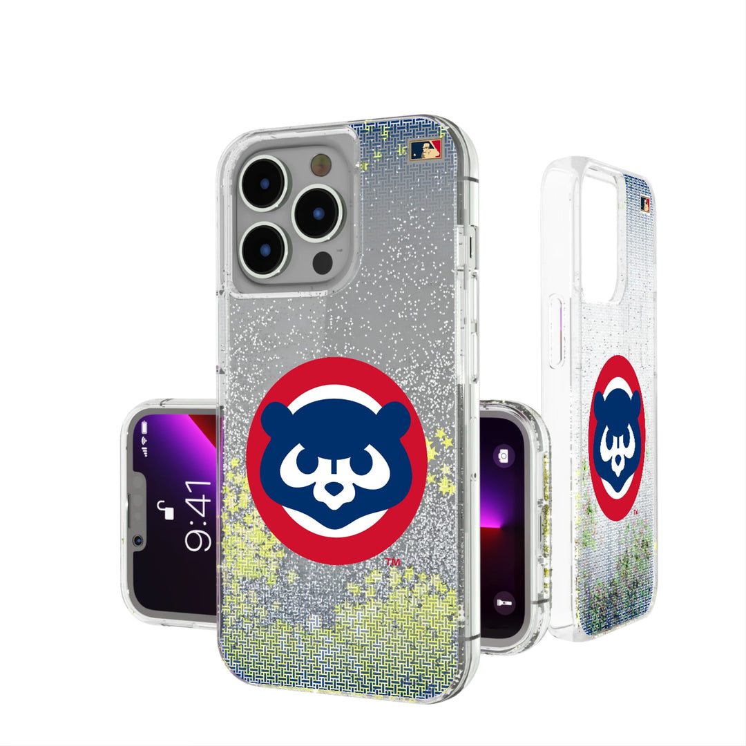 Chicago Cubs Home 1979-1993 - Cooperstown Collection Linen Glitter Phone Case Phone Cases Keyscaper