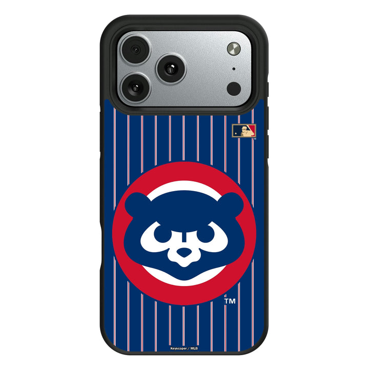 Chicago Cubs Home 1979-1993 - Cooperstown Collection Pinstripe Bump Phone Case Phone Cases Keyscaper