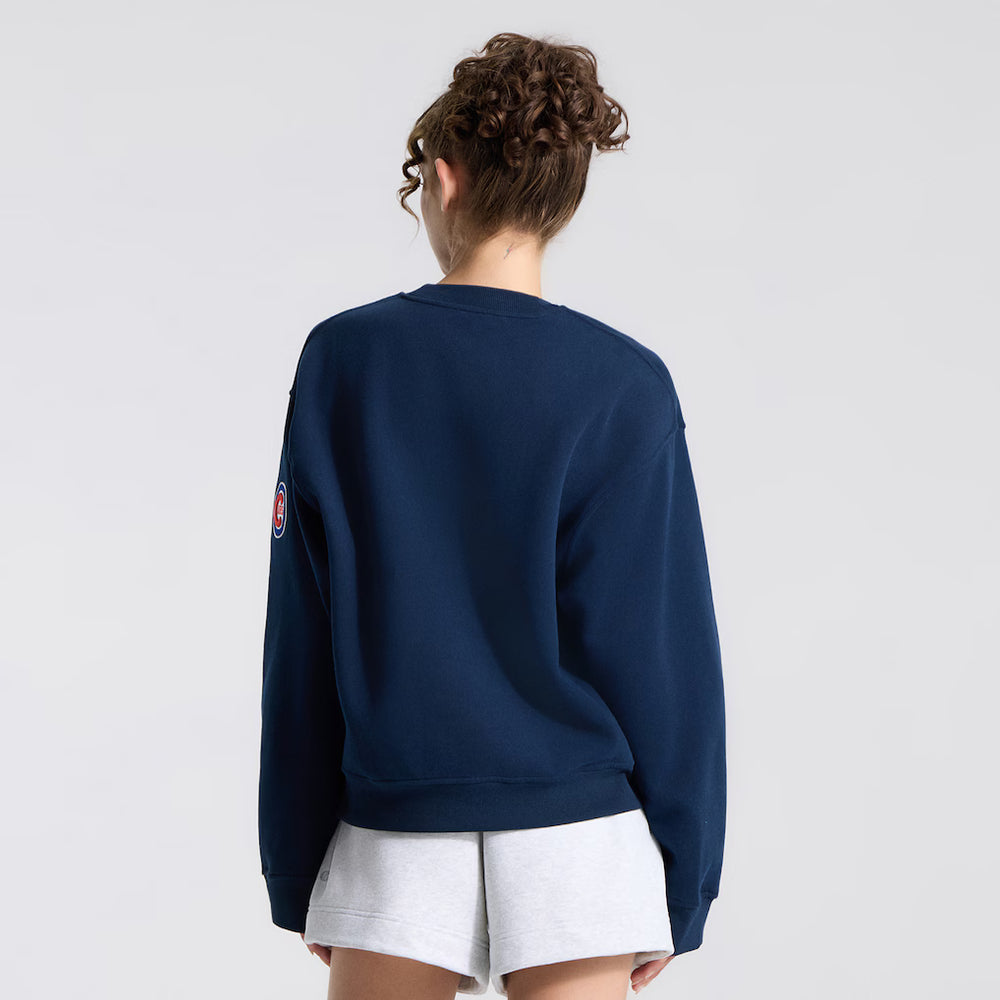 Chicago Cubs Women's Oversized Scuba Crew by lululemon Hoodies FANATICS