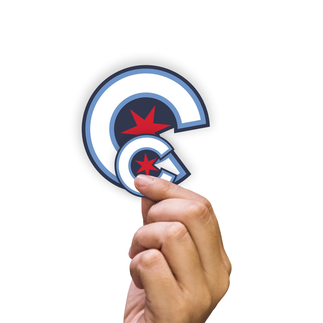 Chicago Cubs - RealBig City Connect Logo Collection - Official MLB - Reusable Vinyl Wall Decals #1 Minis UNASSIGNED