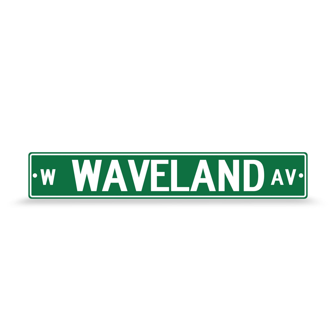 Chicago Cubs Rico Waveland Ave Street Sign Signs Ivy Shop